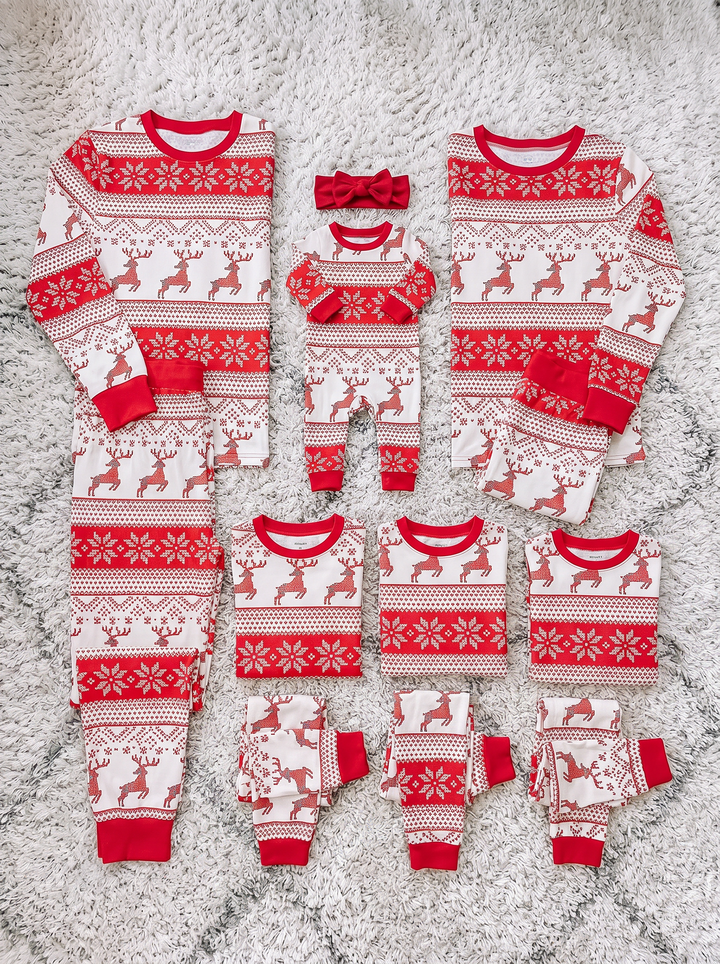 Family Christmas Pajamas - Fair Isle Print Matching Set