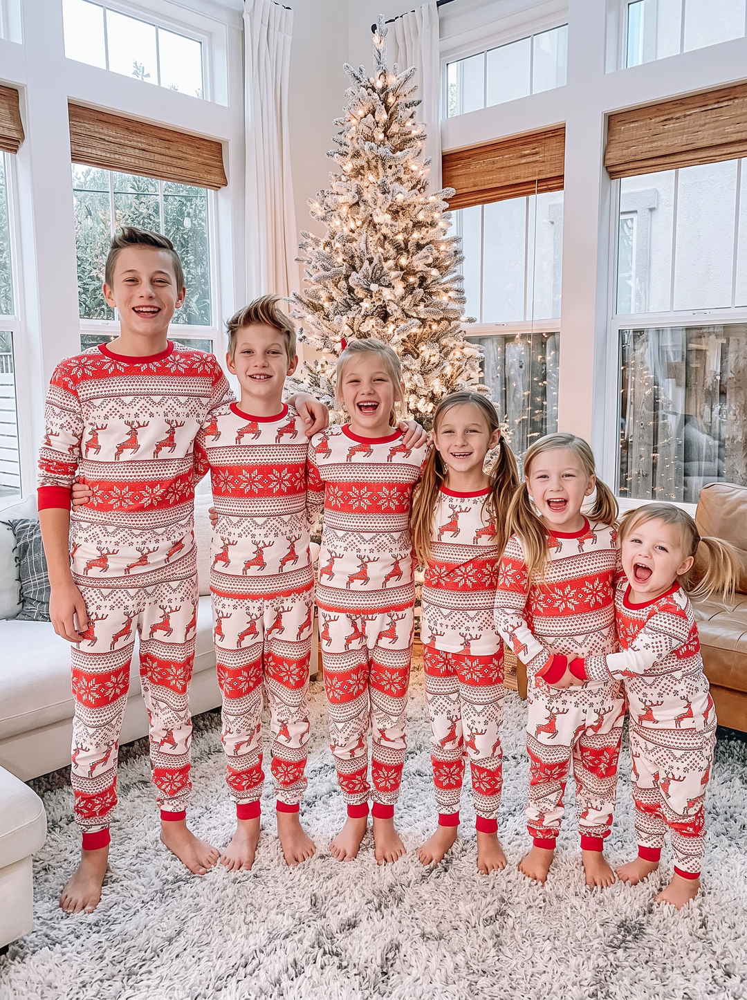 Family Christmas Pajamas - Fair Isle Print Matching Set