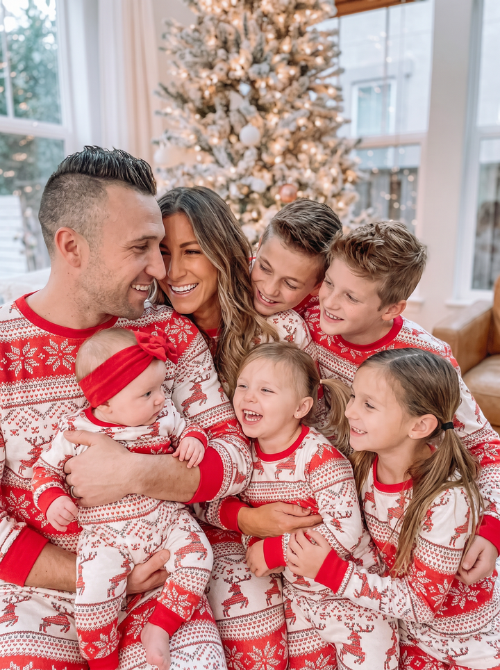 Family Christmas Pajamas - Fair Isle Print Matching Set