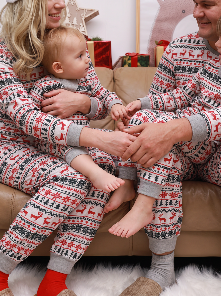 Family Christmas Pajamas - Fair Isle Print Matching Set