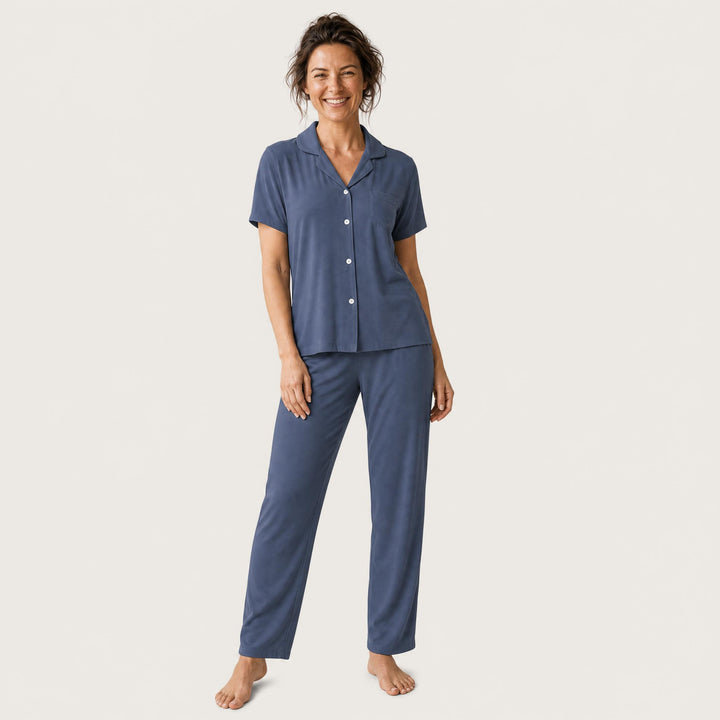 Three-Piece Pajama Set - Cami, Shirt &amp; Pant