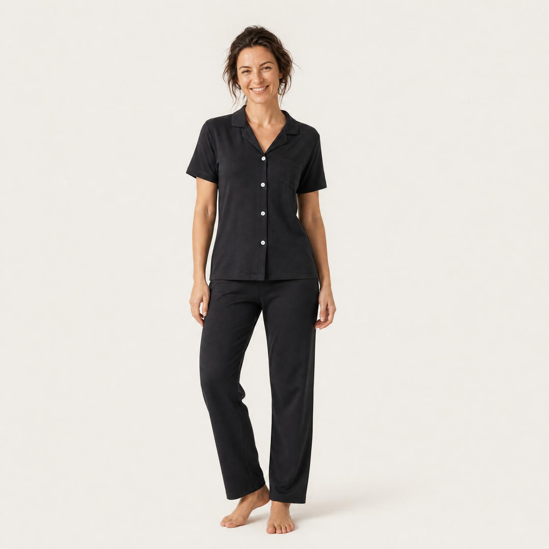 Three-Piece Pajama Set - Cami, Shirt &amp; Pant