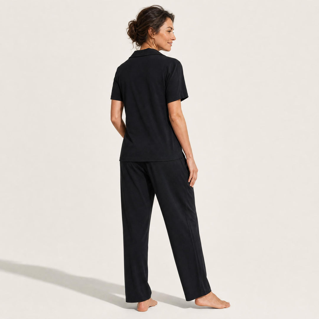 Three-Piece Pajama Set - Cami, Shirt &amp; Pant