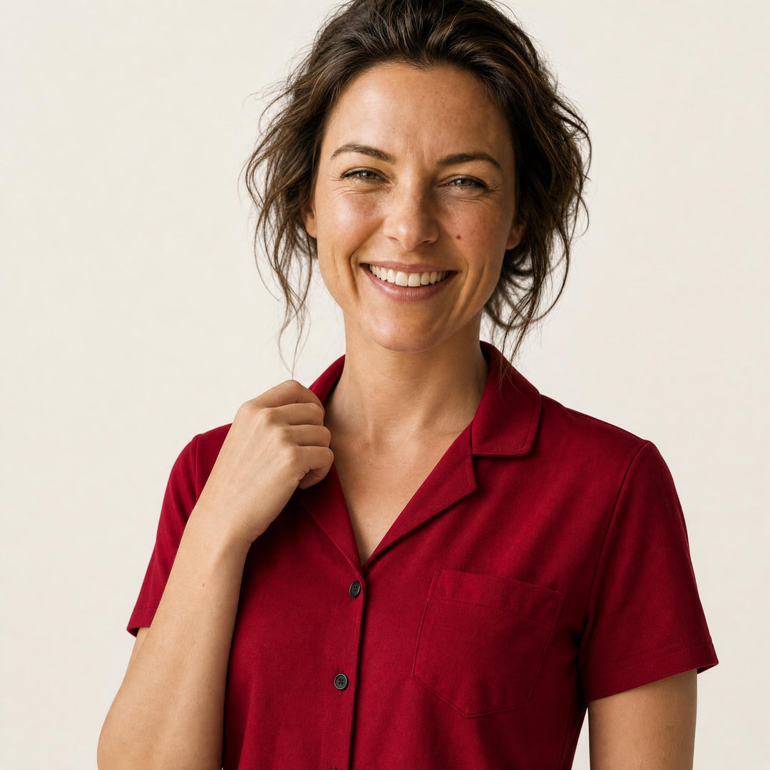Three-Piece Pajama Set - Cami, Shirt &amp; Pant