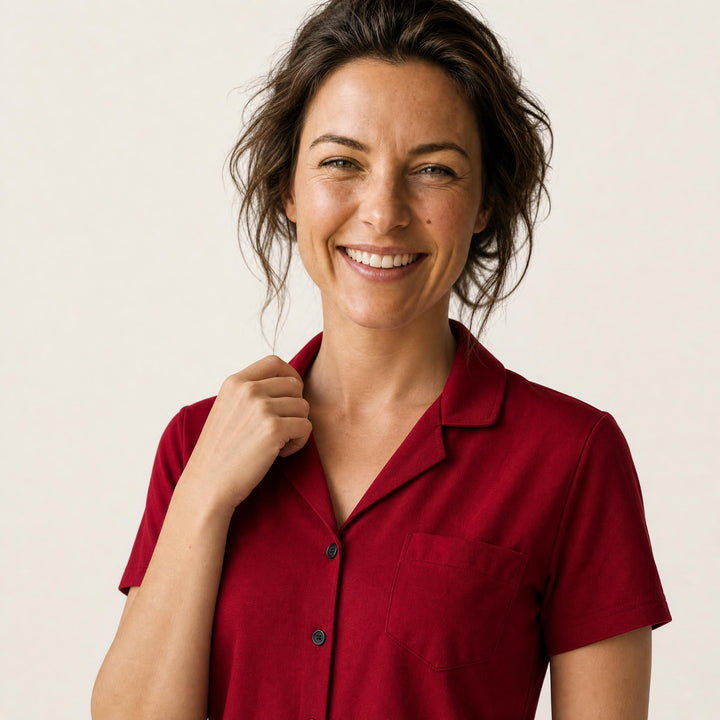 Three-Piece Pajama Set - Cami, Shirt &amp; Pant