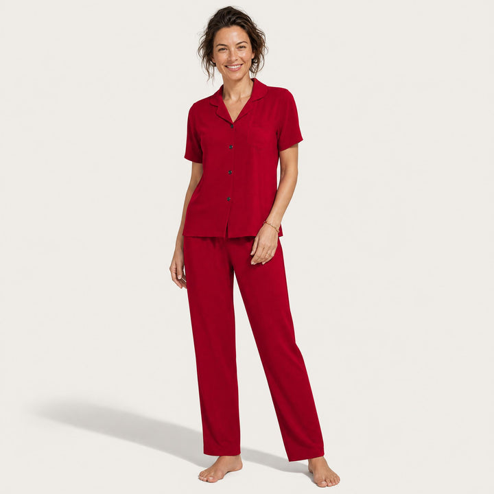 Three-Piece Pajama Set - Cami, Shirt &amp; Pant