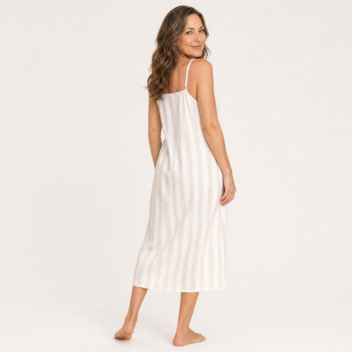 Satin Nightgown &amp; Shrug Set - Long