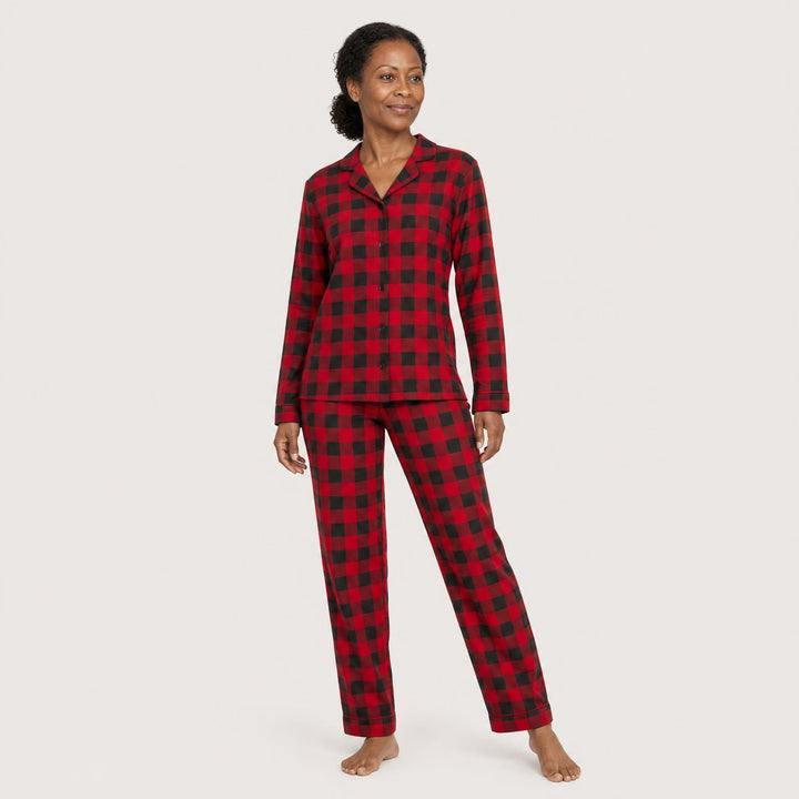 Buffalo Plaid Pajama Set - Long Sleeve