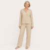 Windowpane Check Pajama Set - Long Sleeve