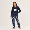 Elephant Print Pajama Set - Long Sleeve