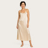 Satin Lace-Trim Nightgown - Midi