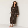 Plush Bathrobe for Women, Long Shawl Collar Robe with Pockets