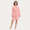 Women's Textured Kimono Robe - Wrap Belt & Pockets