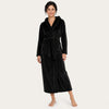 Women's Hooded Plush Fleece Bathrobe - Full Length