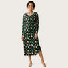 Women's Long Sleeve Nightgown - Henley, Full Length
