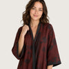 Women's Long Cotton Gauze Robe - Reversible Double Layer Muslin
