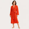 Women's Plush Fleece Lounge Robe - Soft Waffle Texture