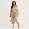 Women's Muslin Cotton Bathrobe - Lightweight, All-Season