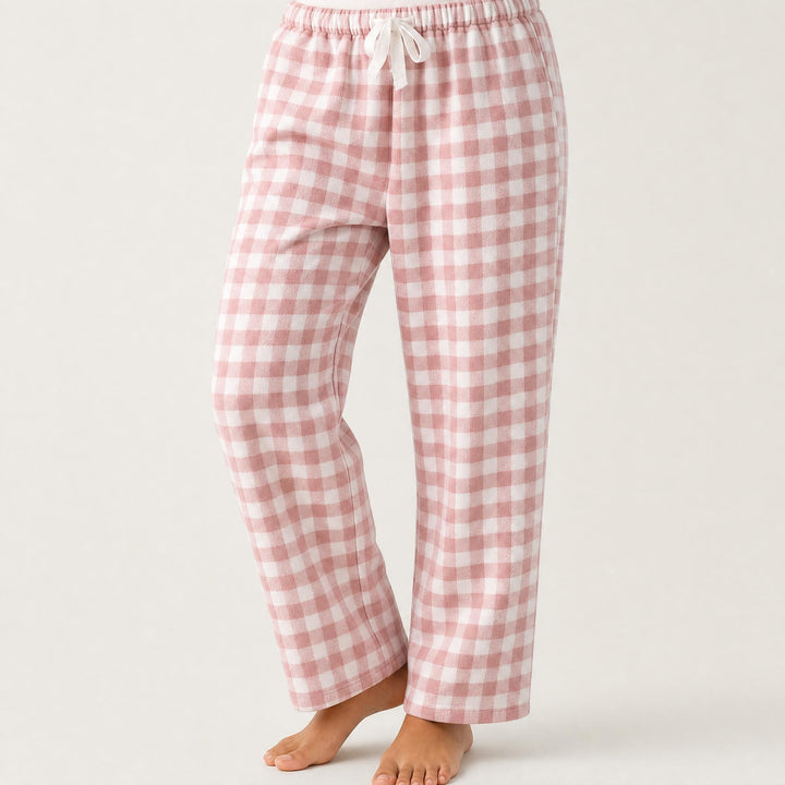 Matching Couples Pajama Pants - Gingham Check Lounge Bottoms