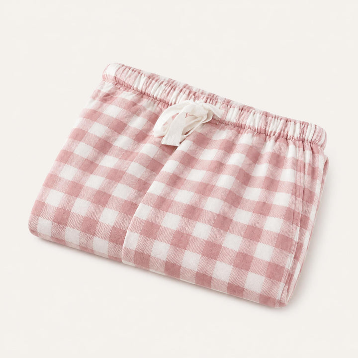 Matching Couples Pajama Pants - Gingham Check Lounge Bottoms