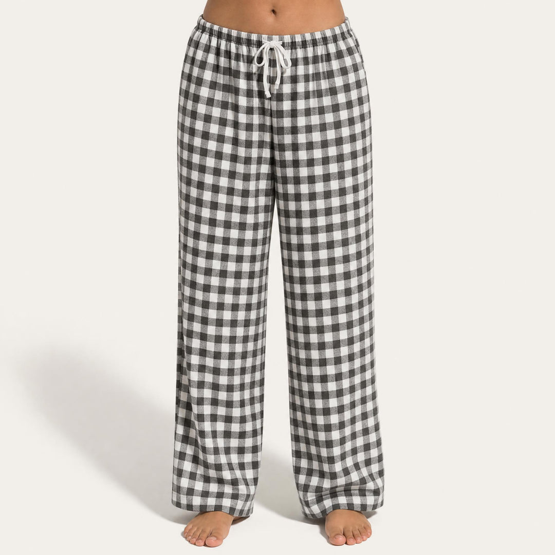 Matching Couples Pajama Pants - Gingham Check Lounge Bottoms