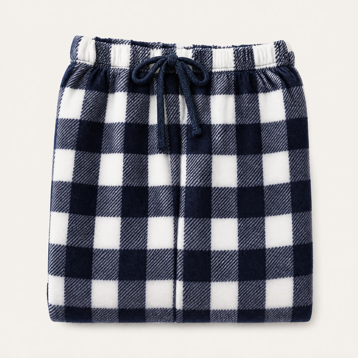 Matching Couples Pajama Pants - Plaid Flannel Straight Leg