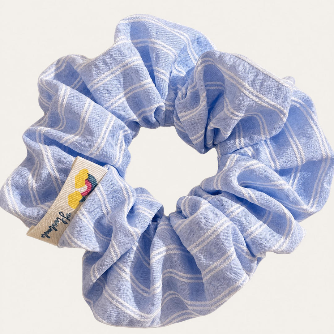 Oversized Hair Scrunchies - Bow and Lace Detail