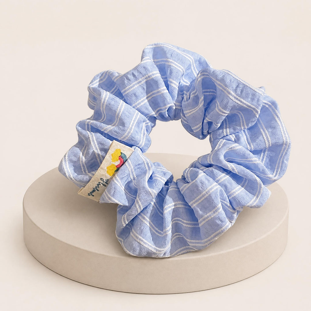 Oversized Hair Scrunchies - Bow and Lace Detail
