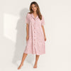 Women's Shirt Nightgown - Leopard Print, Mid-Length