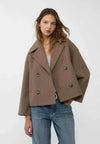 Women's Cropped Jacket | Tailored Button-Front Short Jacket